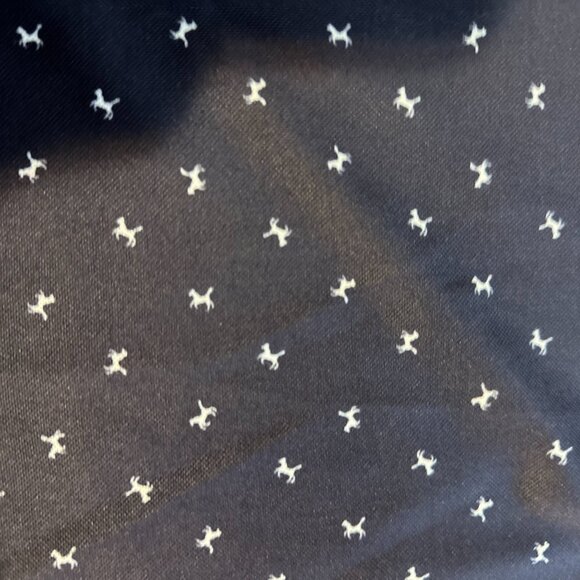 Men’s Navy Blue Polo Shirt Small White Print Short Sleeve Golf Casual Top Sz XL - Picture 3 of 6